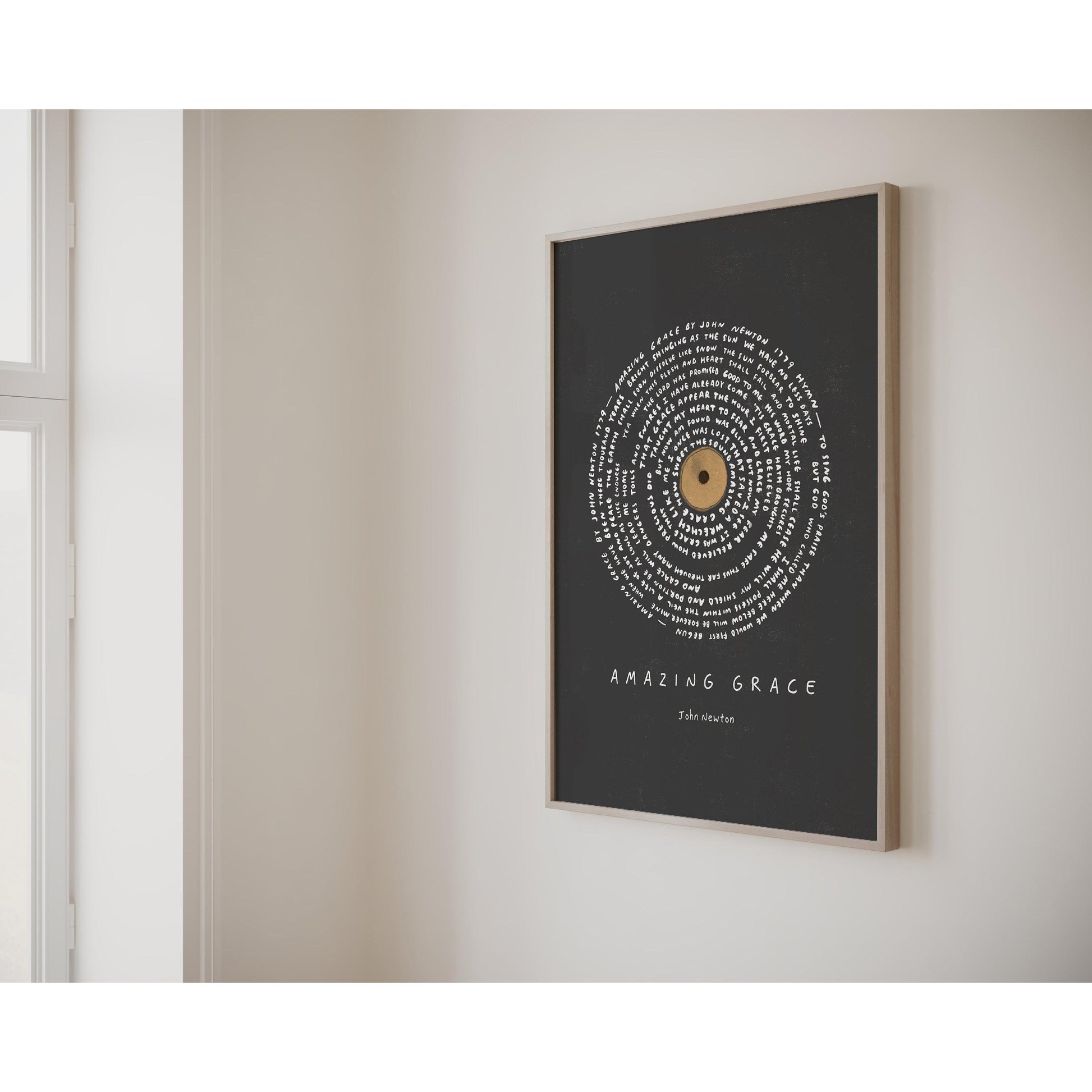 Amazing Grace Hymn Lyrics Modern Christian Art II