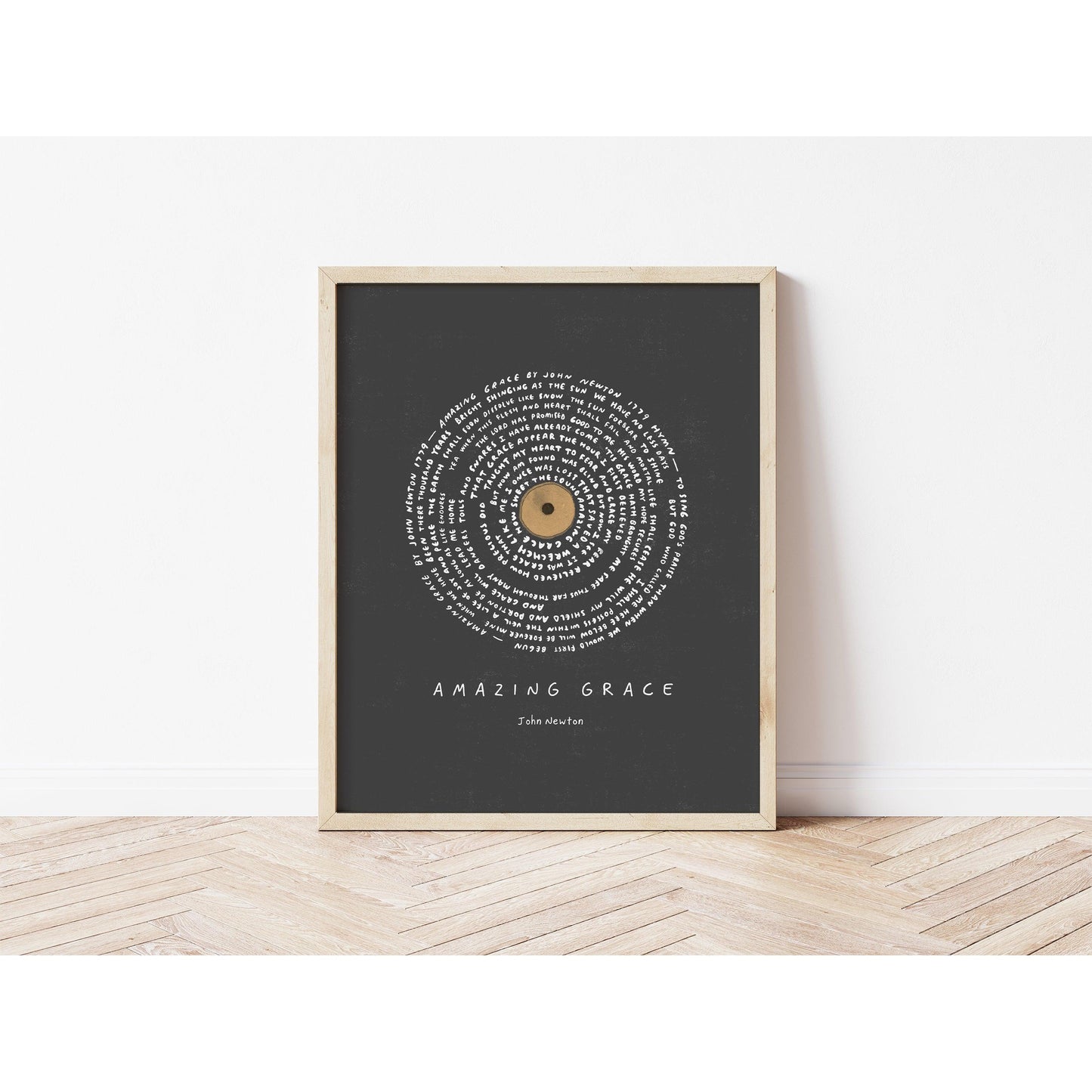 Amazing Grace Hymn Lyrics Modern Christian Art II
