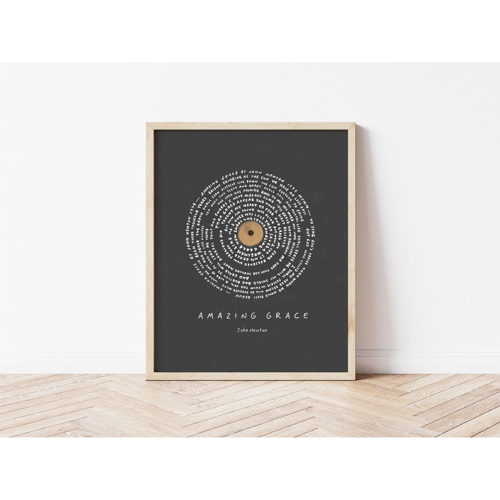 Amazing Grace Hymn Lyrics Modern Christian Art II