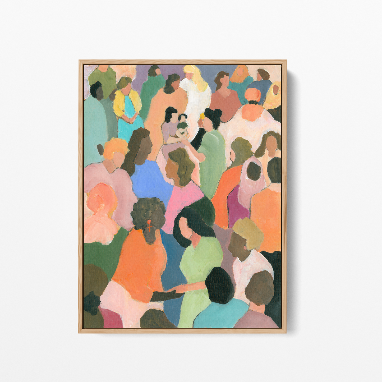 Christian Art | Diverse Church Fellowship Acrylic Painting