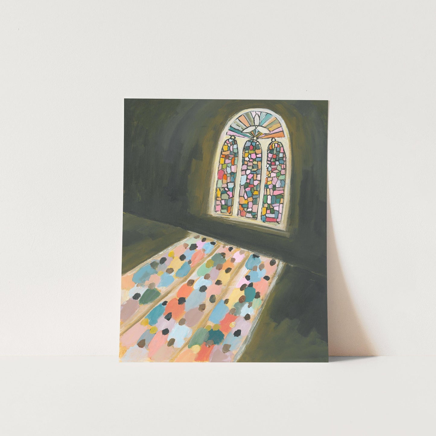 Christian Art - Stained Glass Reflection