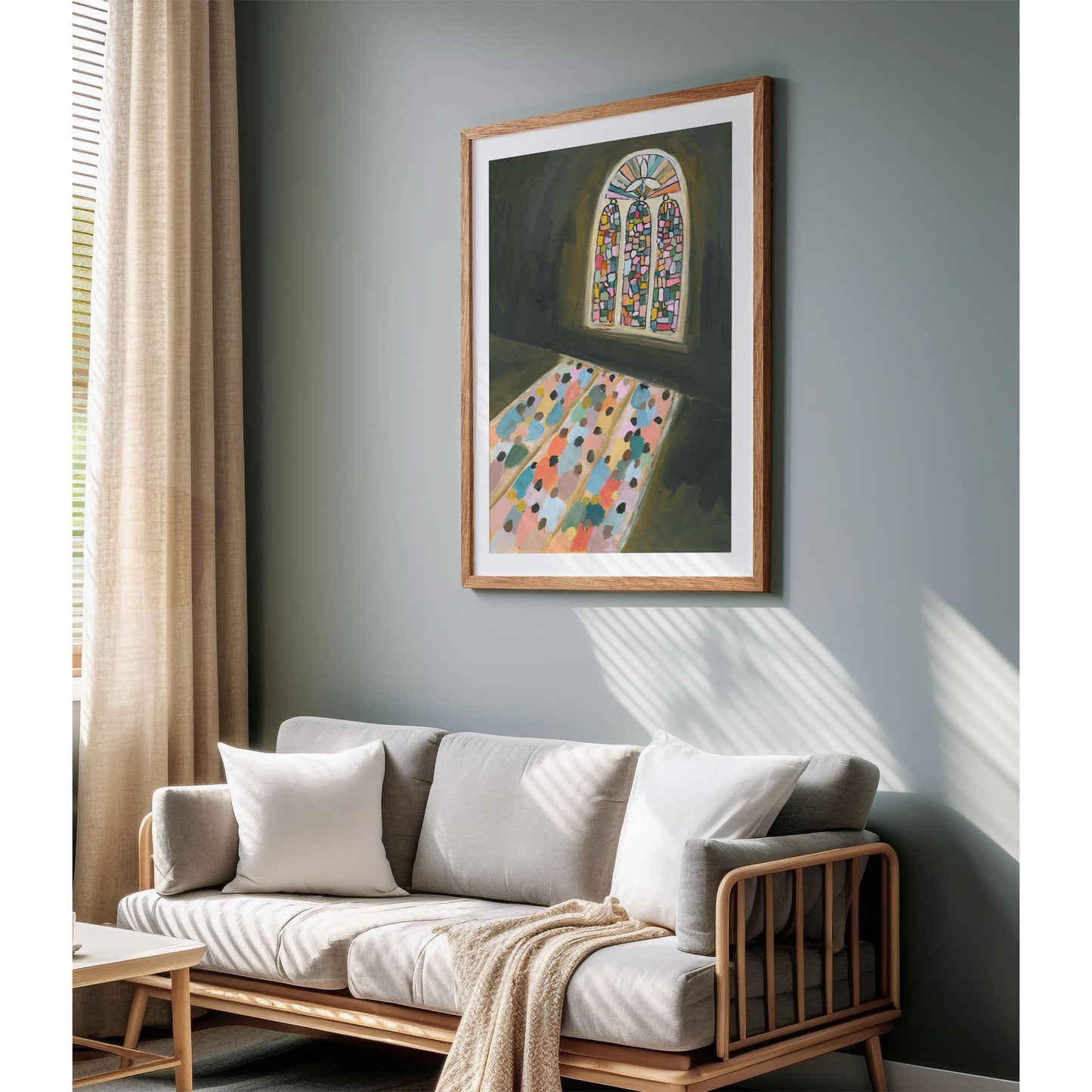 Christian Art - Stained Glass Reflection