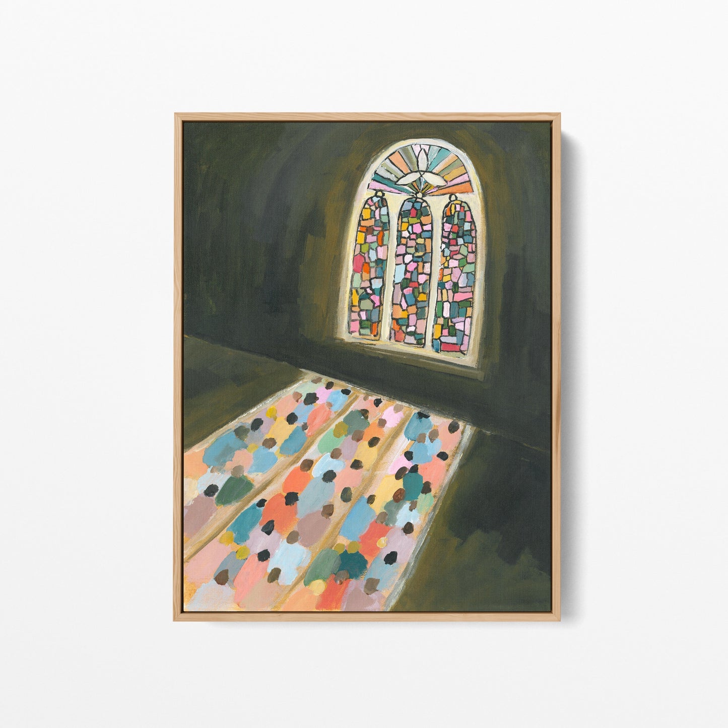 Christian Art - Stained Glass Reflection