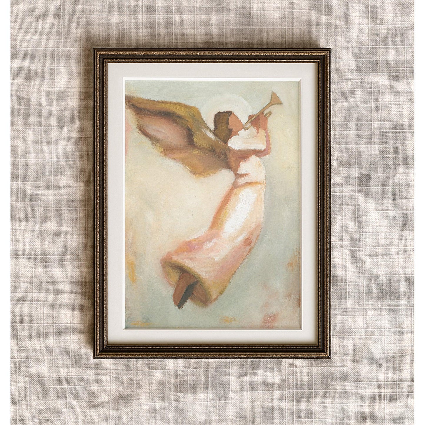 Christian Christmas Wall Art — Angel Trumpet Print | The Sound of Glory