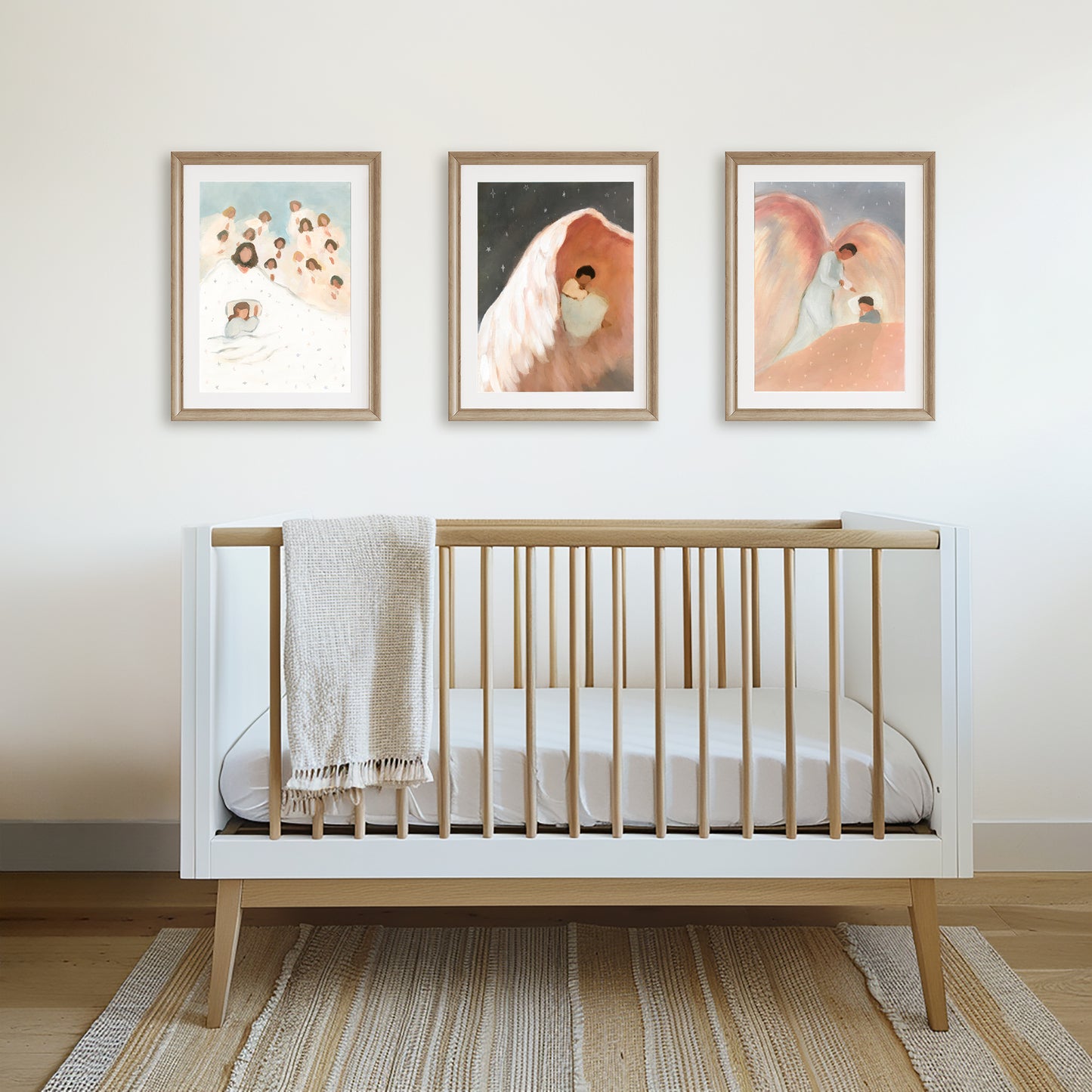Faith-based nursery art prints symbolizing God’s protection and peace