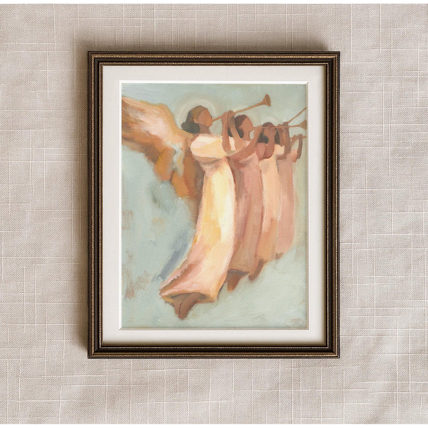 Christian Wall Art — Christmas Angels Trumpet Print | Gloria in Excelsis Deo