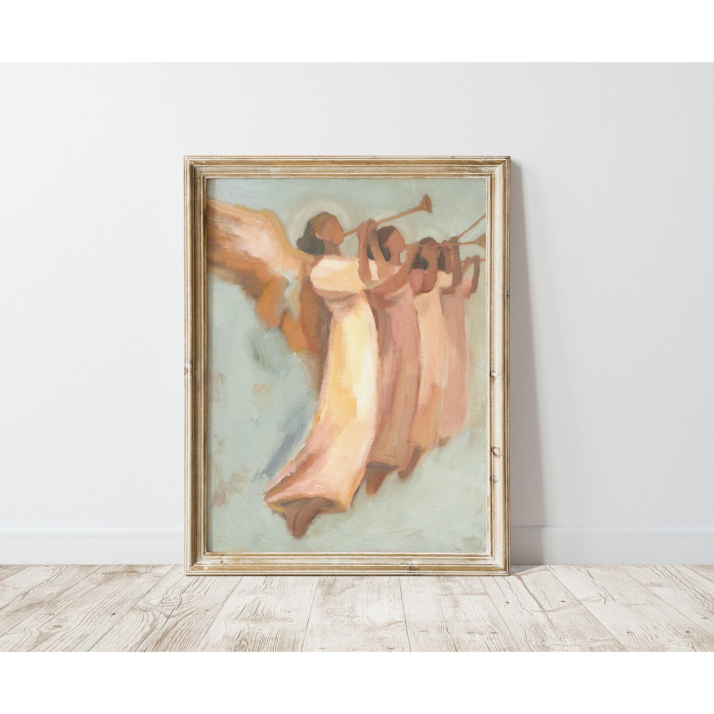 Christian Wall Art — Christmas Angels Trumpet Print | Gloria in Excelsis Deo