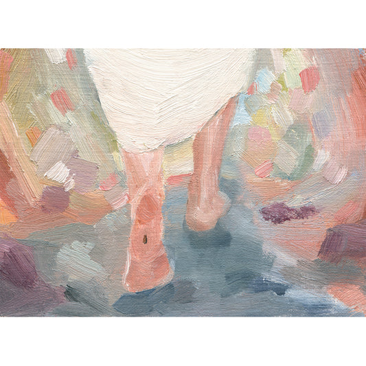 Modern Bible Easter Painting Art Print- "Up Walking"