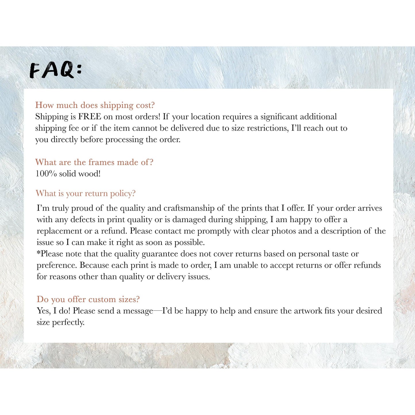 WHITE Framed Paper Prints β Custom Bible Art or Landscape