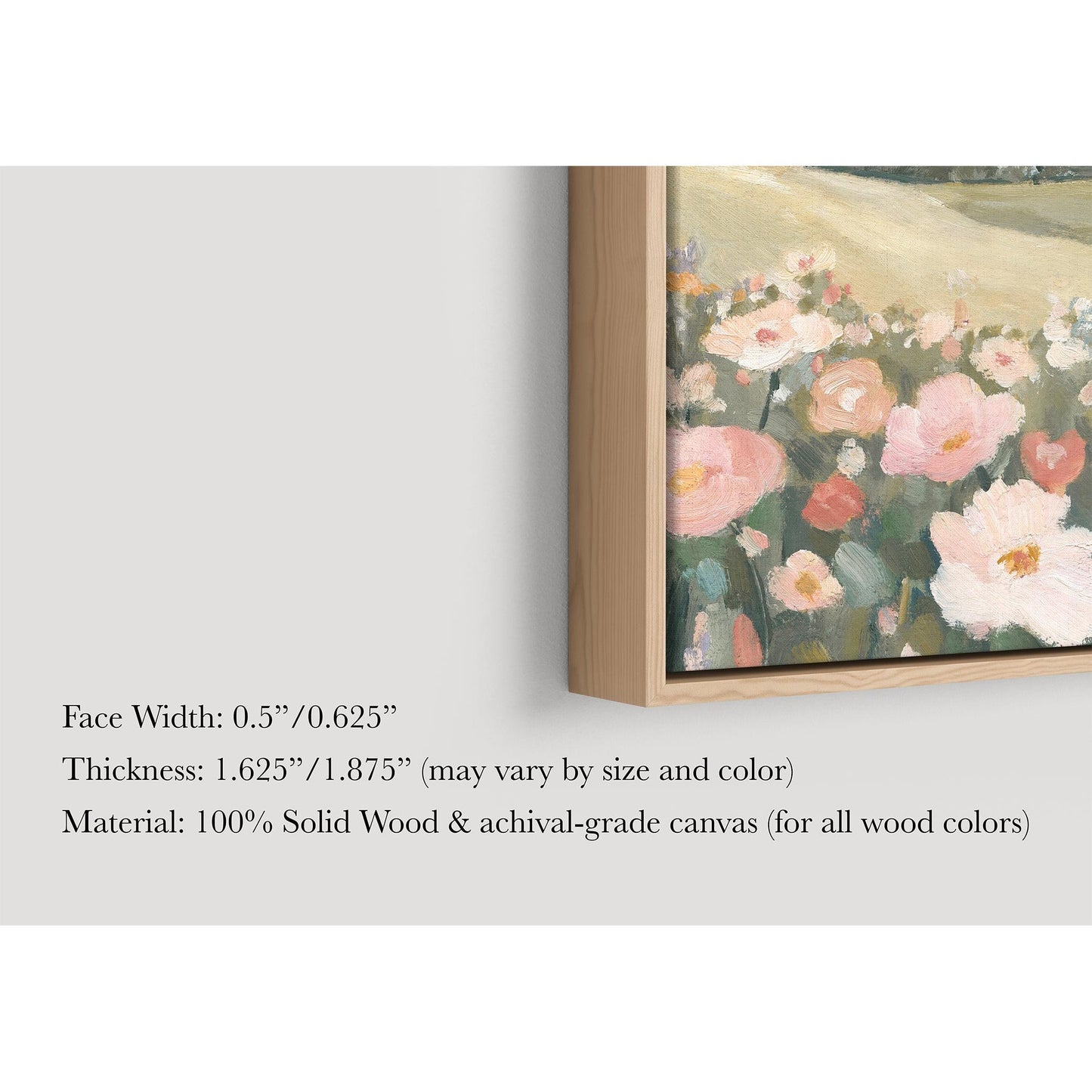 Custom Framed Christian Canvas Print – Faith-Based Wall Art with Floating Wood Frame