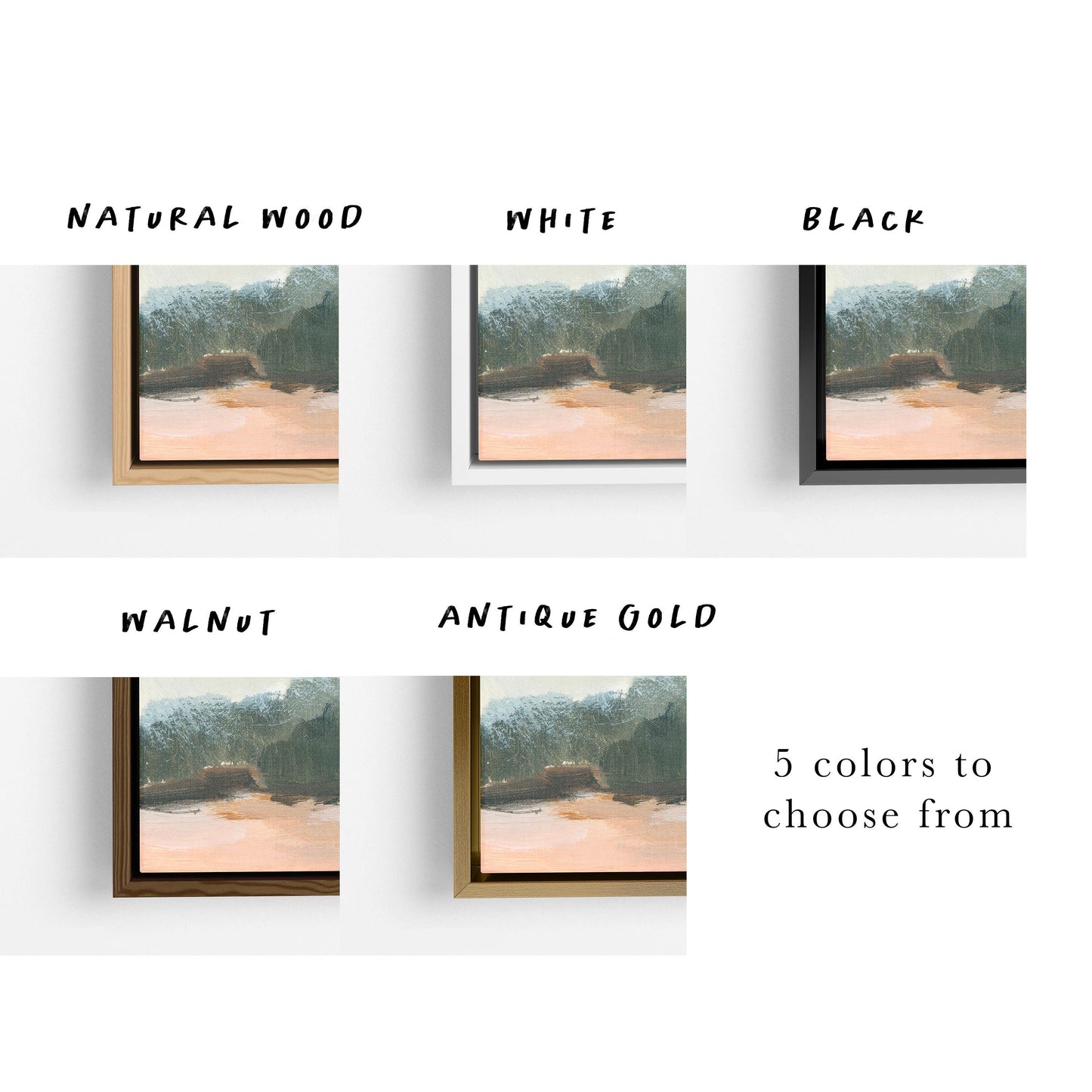 Custom Framed Christian Canvas Print – Faith-Based Wall Art with Floating Wood Frame