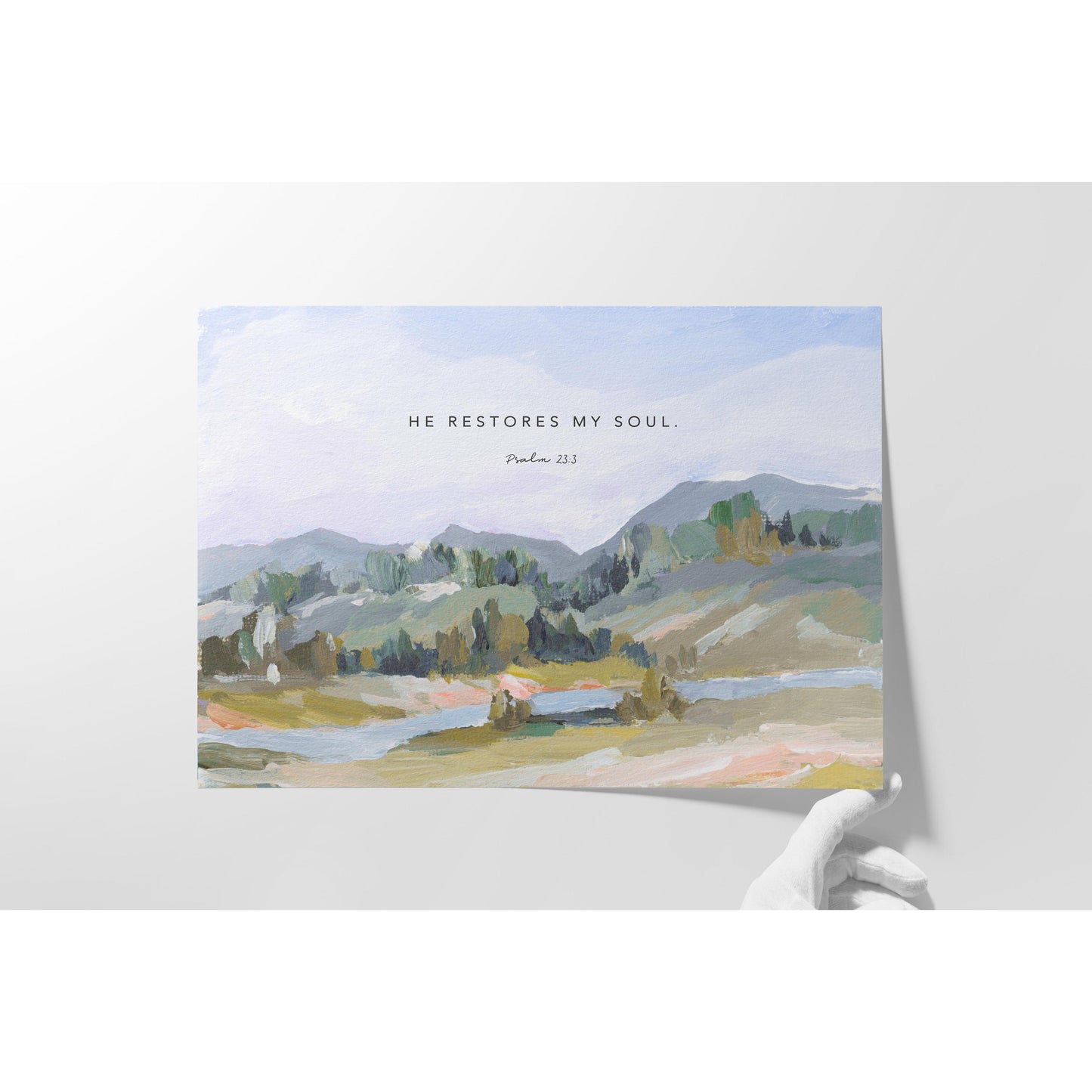 Scripture Landscape | "He Restores My Soul"