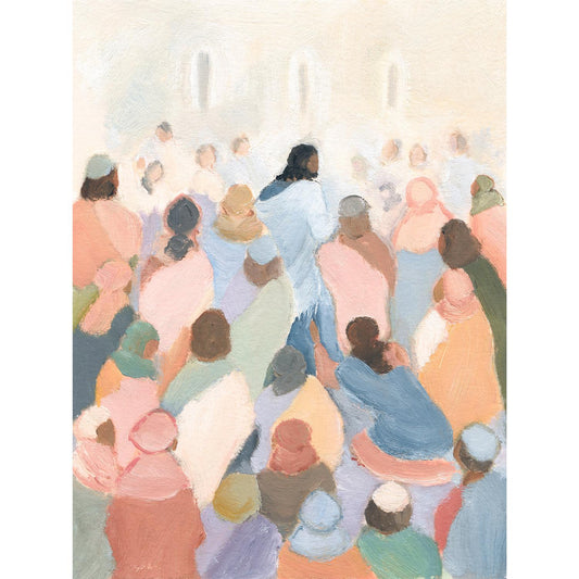 Contemporary Bible Art - Bleeding Woman Touches Jesus Garment