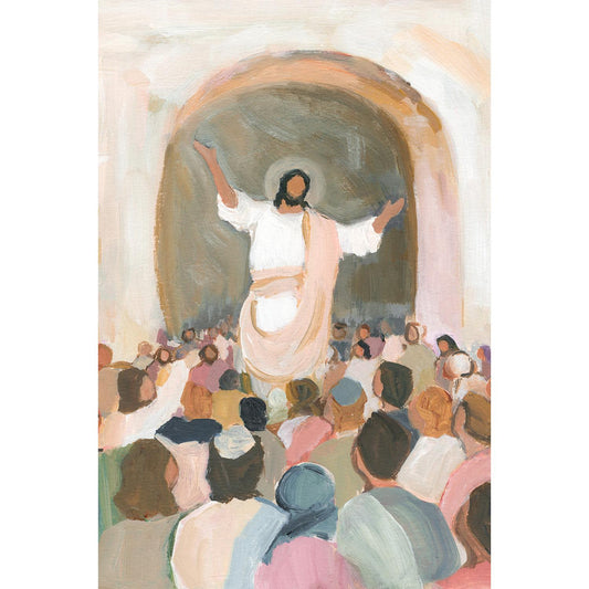 Jesus Teaching the Crowd | Modern Christian Wall Art | “Not Like the Others”