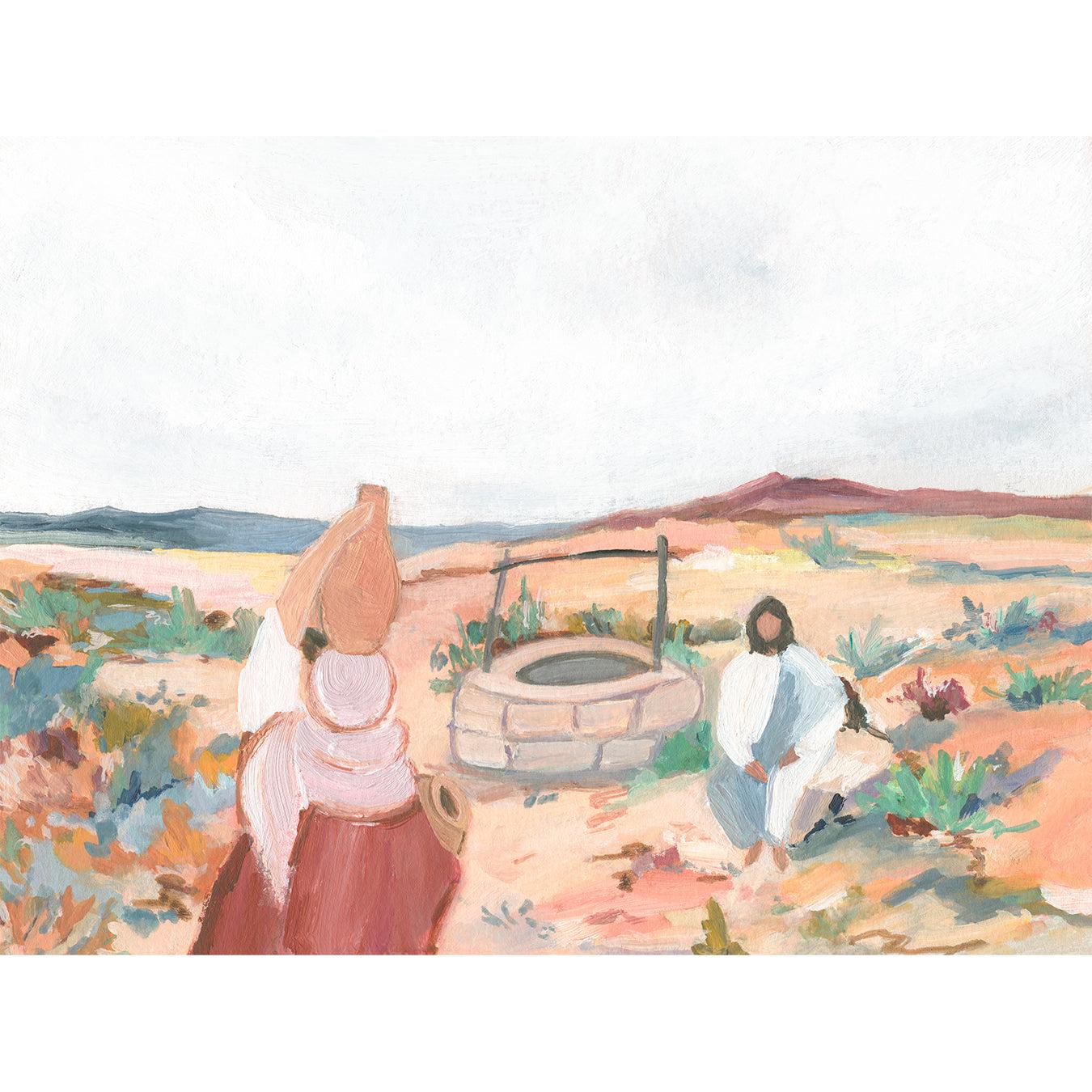 Contemporary Christian Art - Waiting at the Well