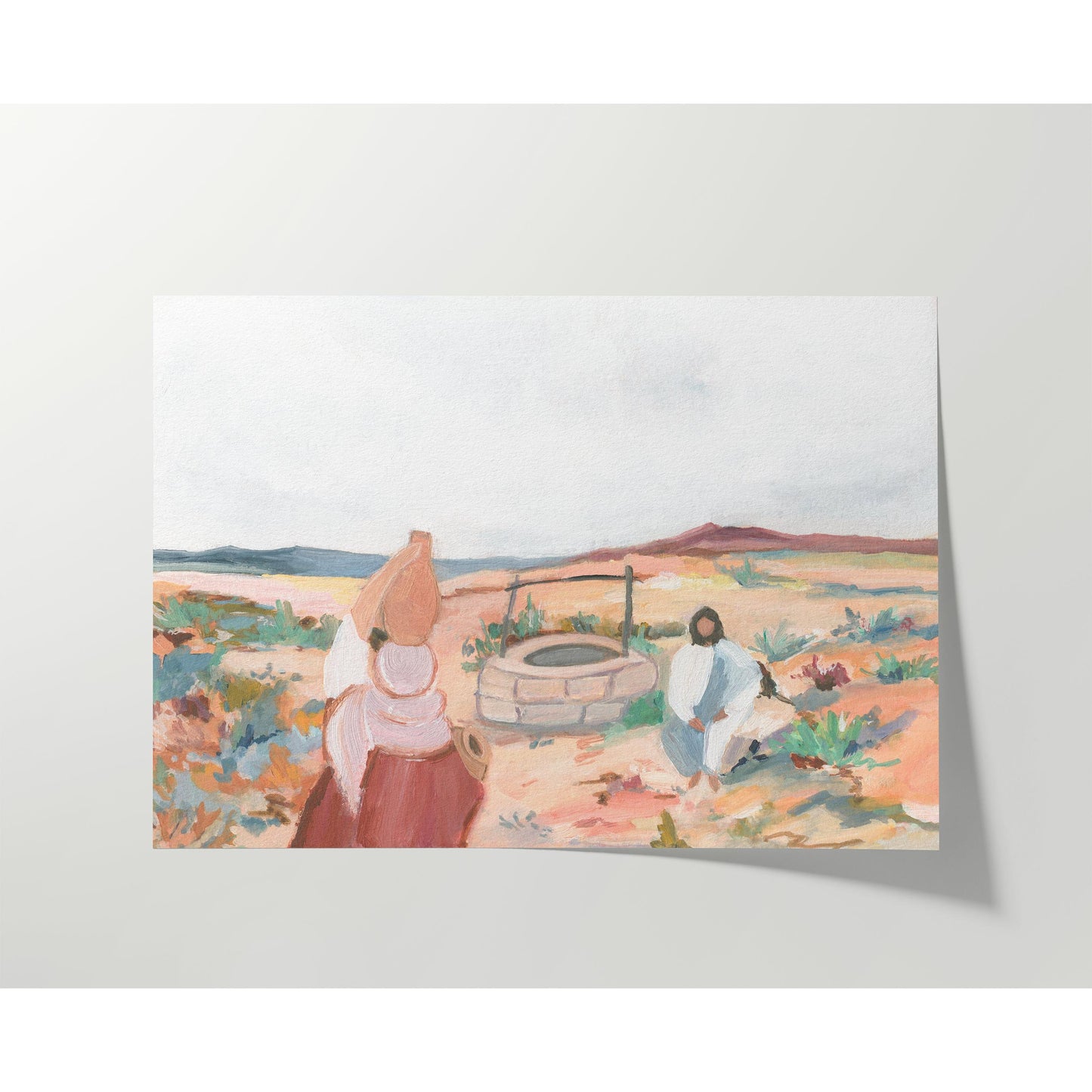 Contemporary Christian Art - Waiting at the Well