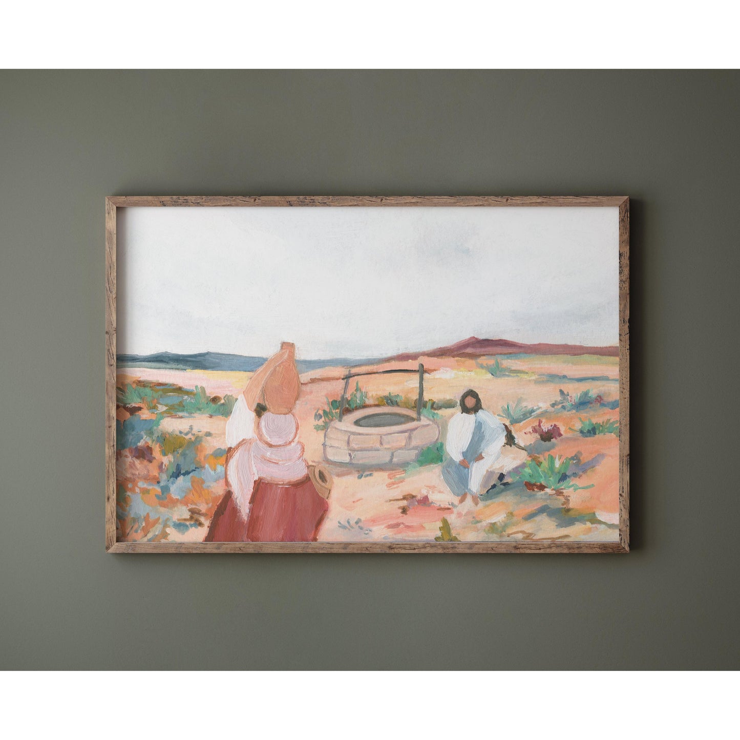 Contemporary Christian Art - Waiting at the Well