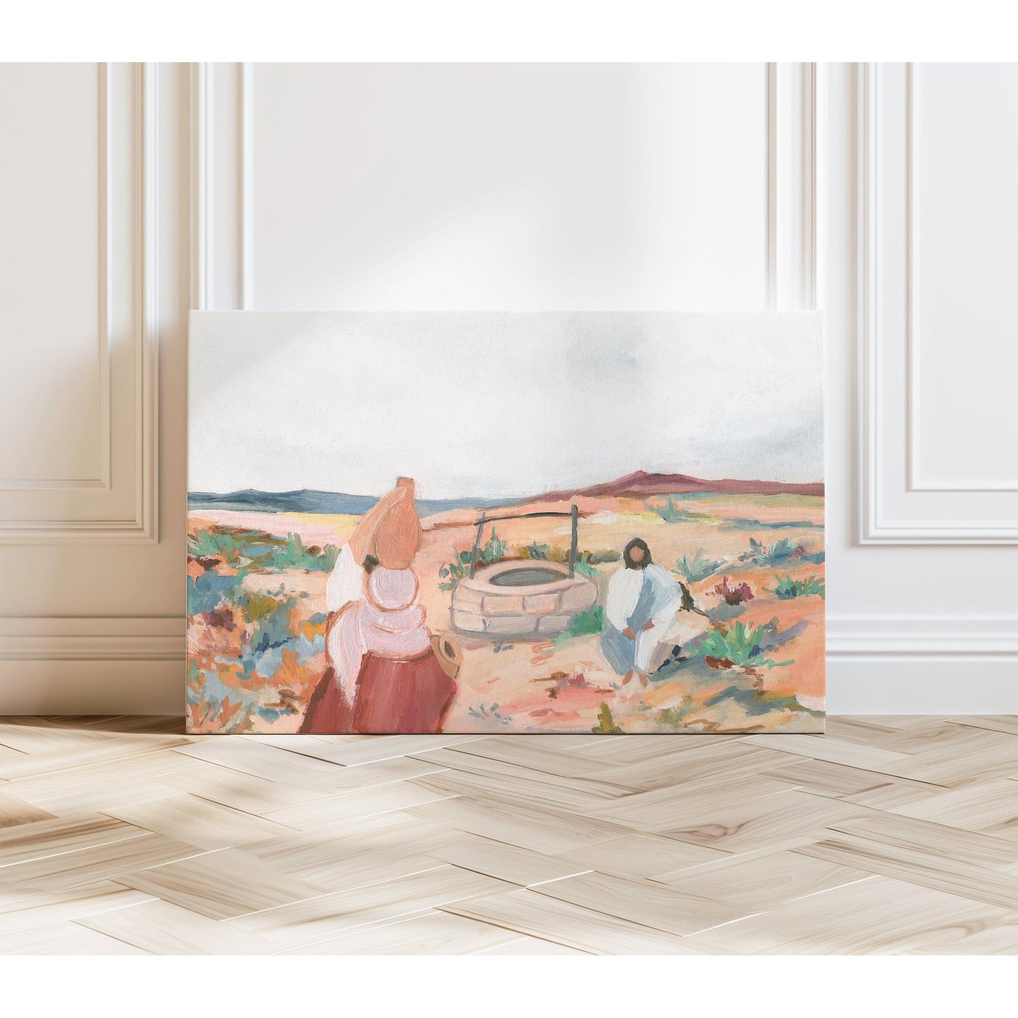 Contemporary Christian Art - Waiting at the Well