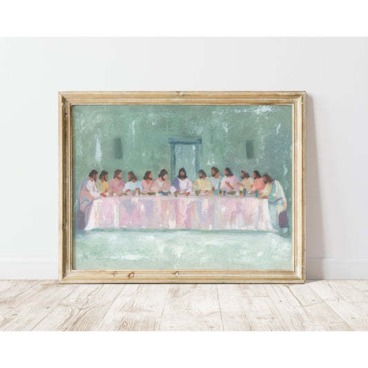 Modern Christian Art - "The Last Supper _ A Contemporary Reimagining"
