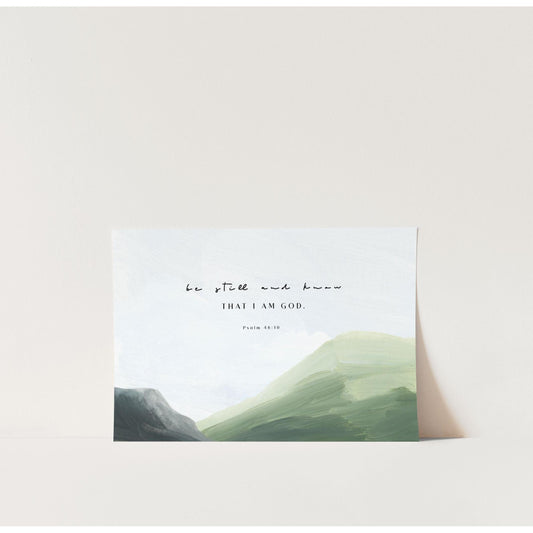 Modern Christian Art - "Be Still and Know"