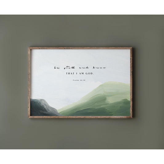 Modern Christian Art - "Be Still and Know"