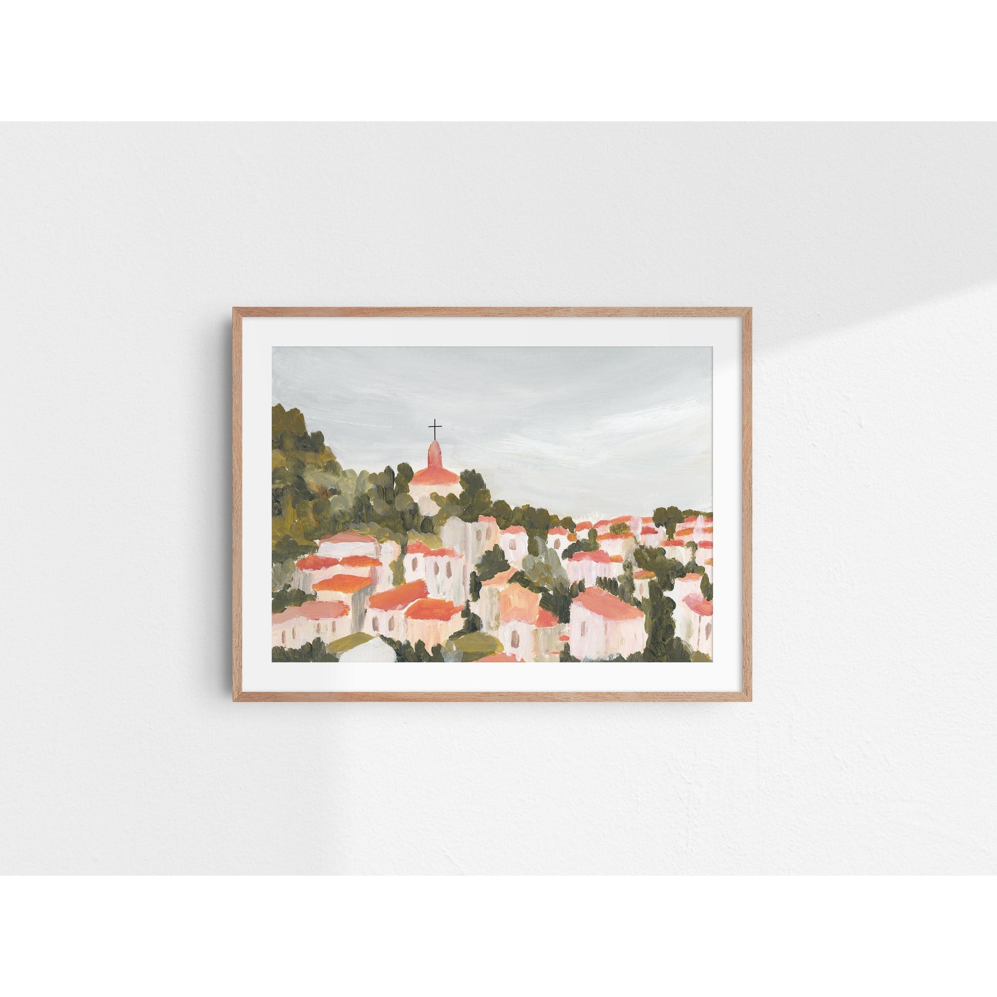 Modern Christian Art - City Landscape Print