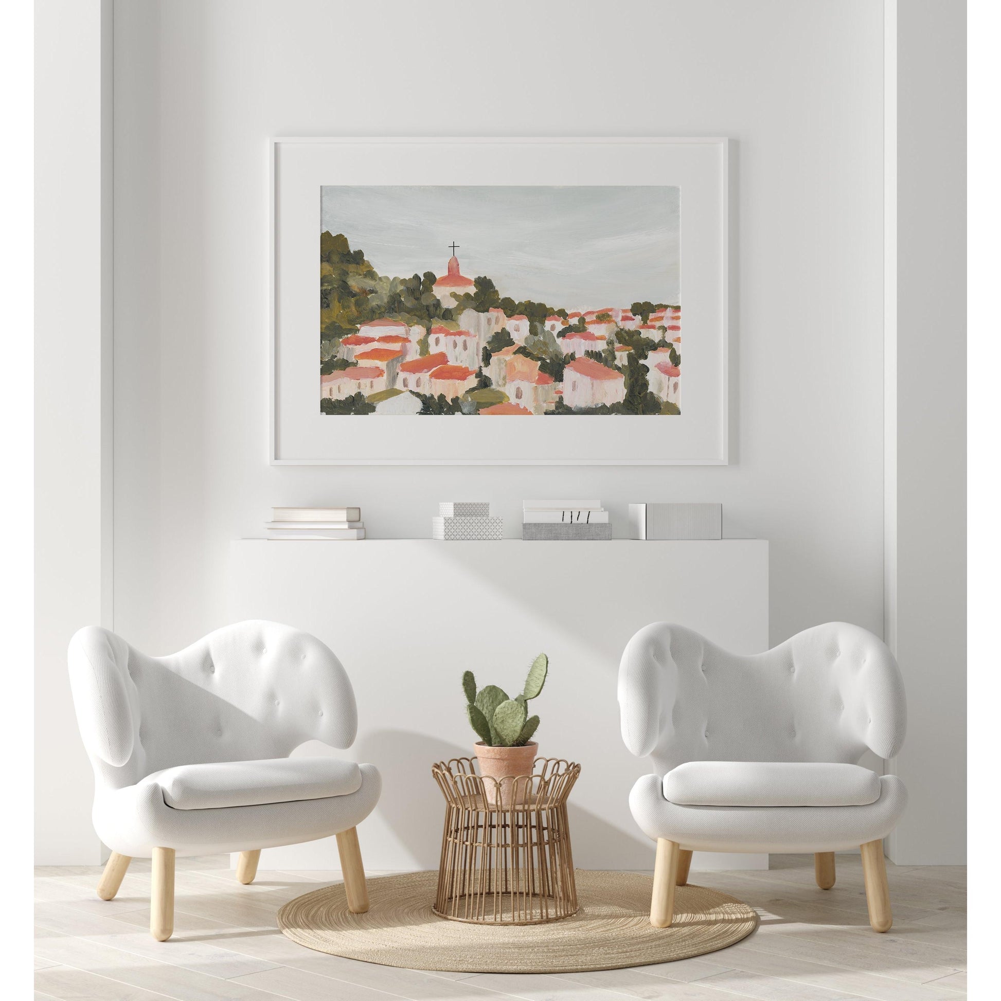 Modern Christian Art - City Landscape Print