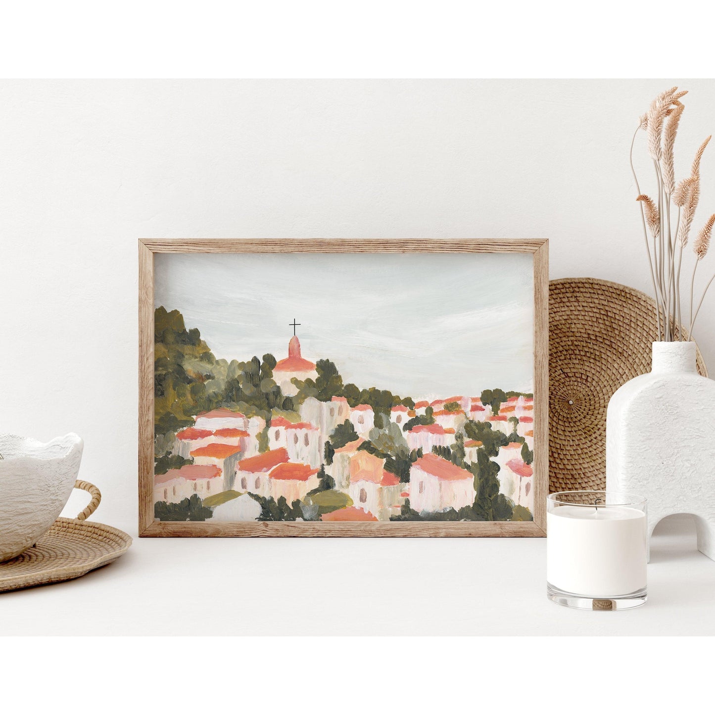 Modern Christian Art - City Landscape Print