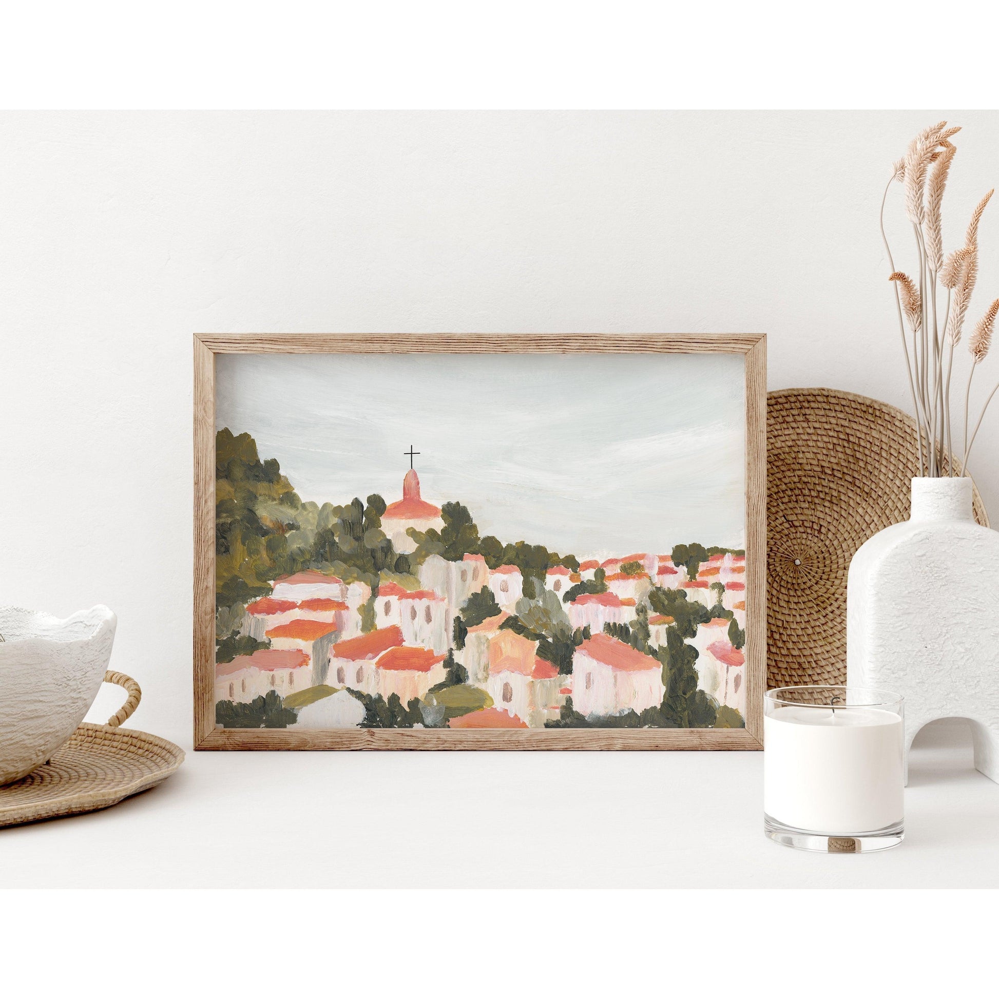 Modern Christian Art - City Landscape Print