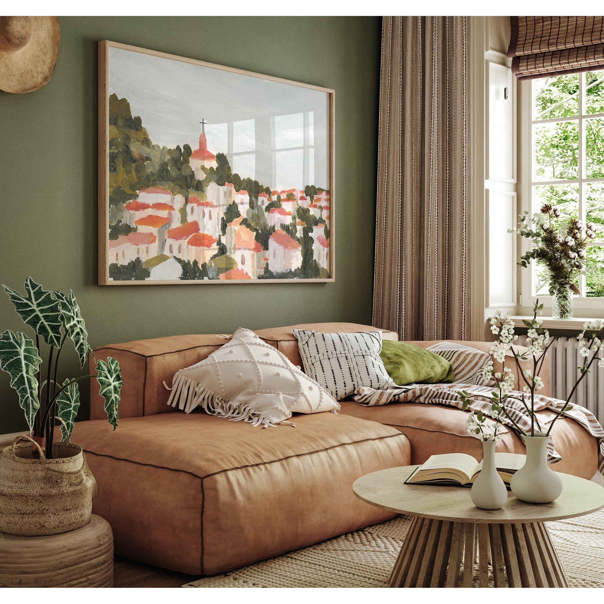 Modern Christian Art - City Landscape Print