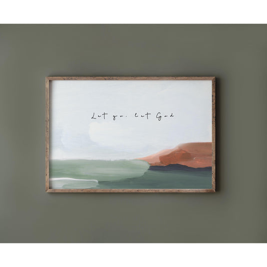 Modern Christian Art - Let Go Let God