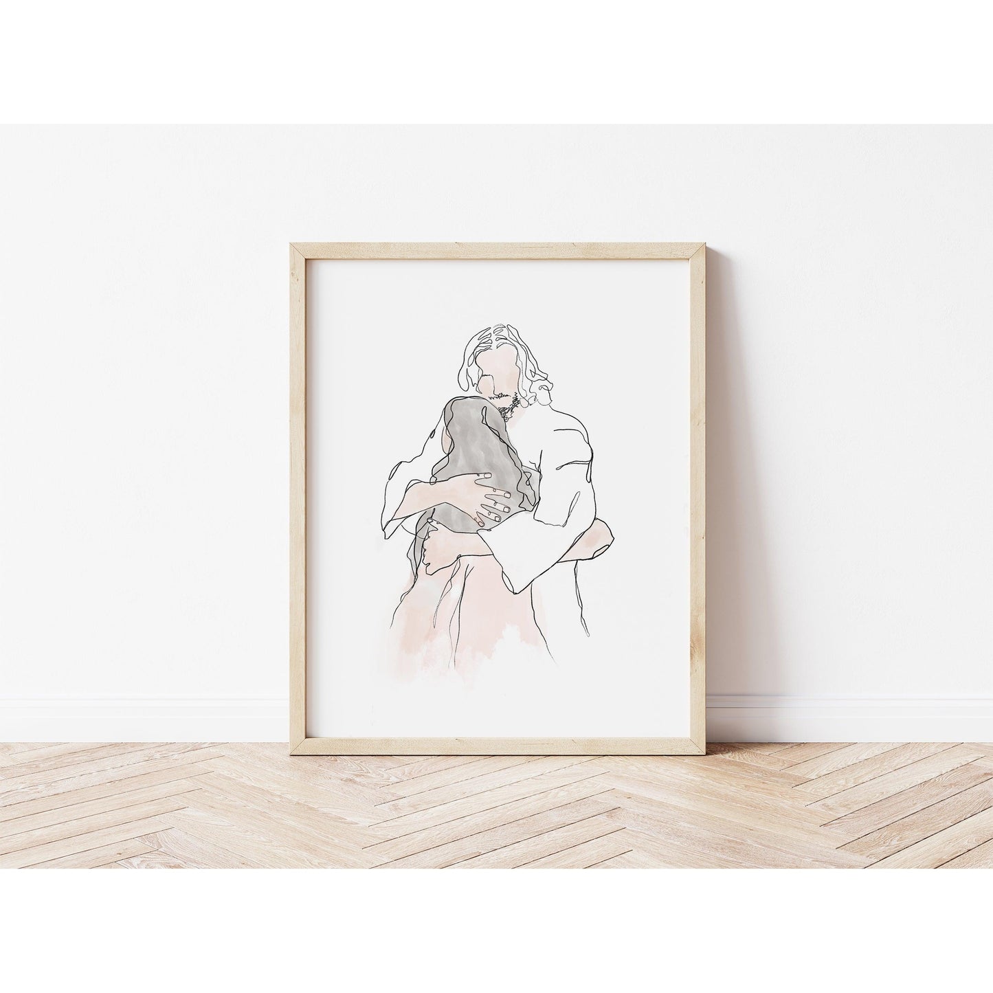 Modern Christian Art Print Art of Jesus Christ- Huge of Christ