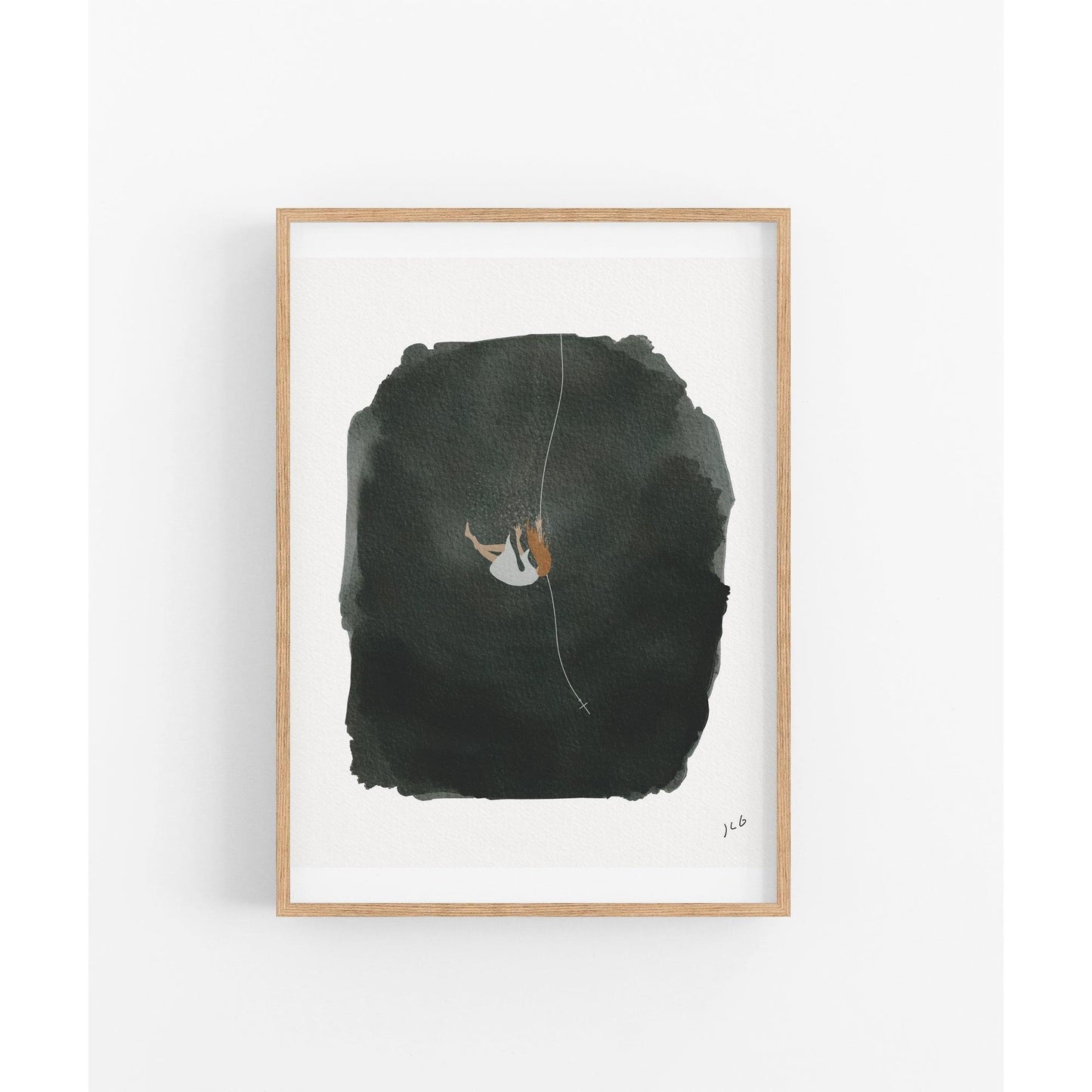 Modern Christian Art Print Salvation "He Got You"