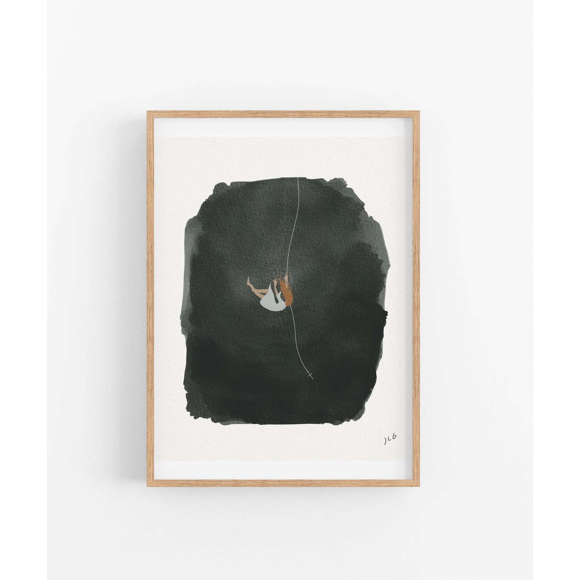 Modern Christian Art Print Salvation "He Got You"