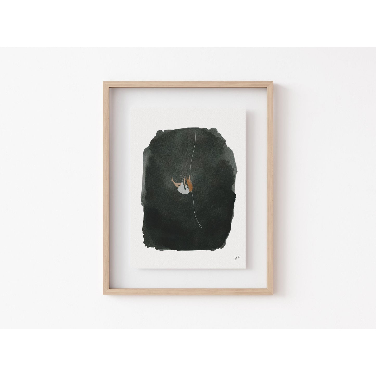 Modern Christian Art Print Salvation "He Got You"