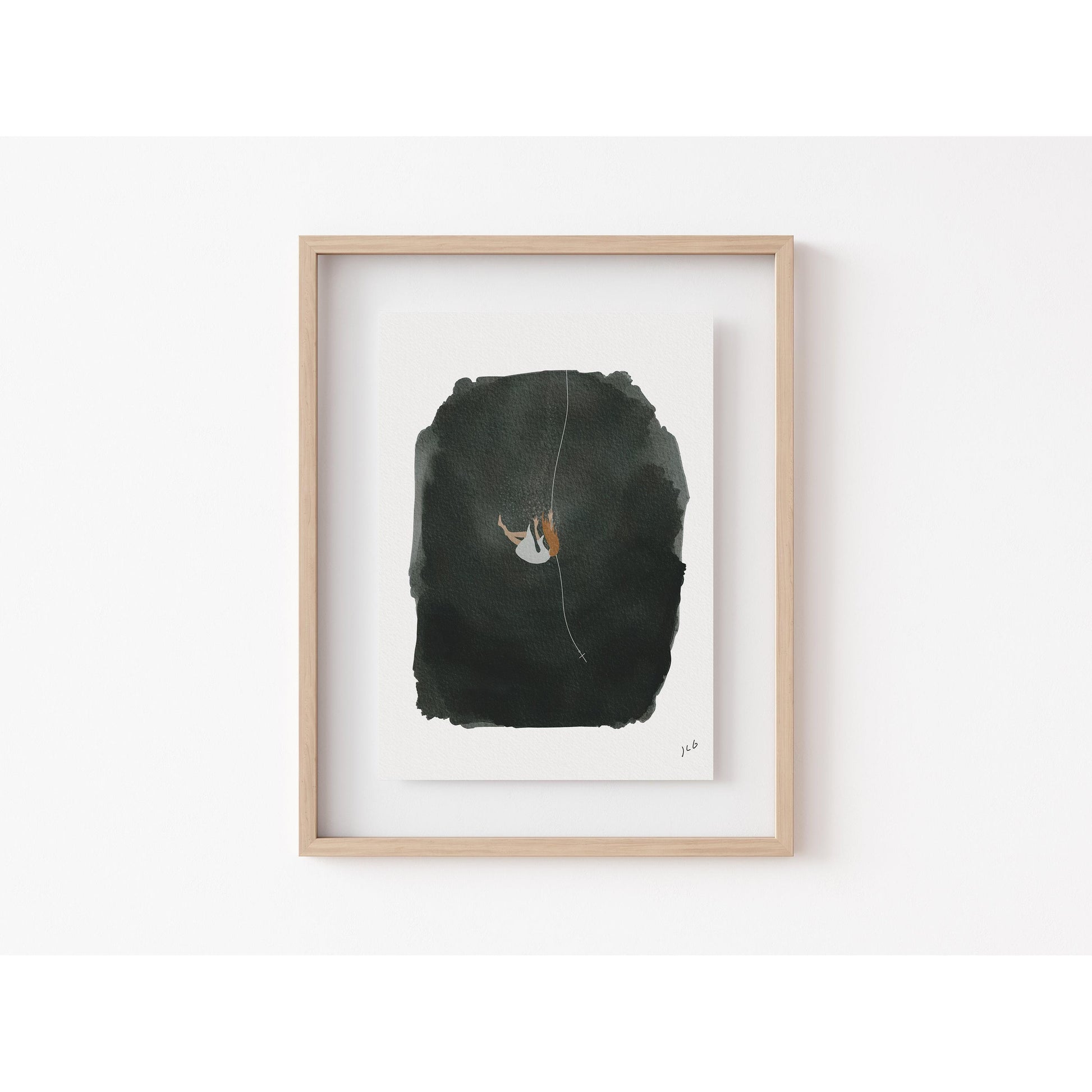 Modern Christian Art Print Salvation "He Got You"