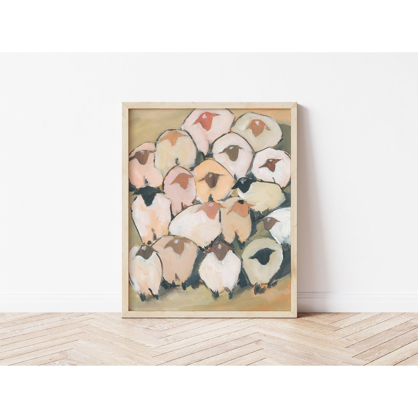 Modern Christian Art | Sheep of God Acrylic Painting