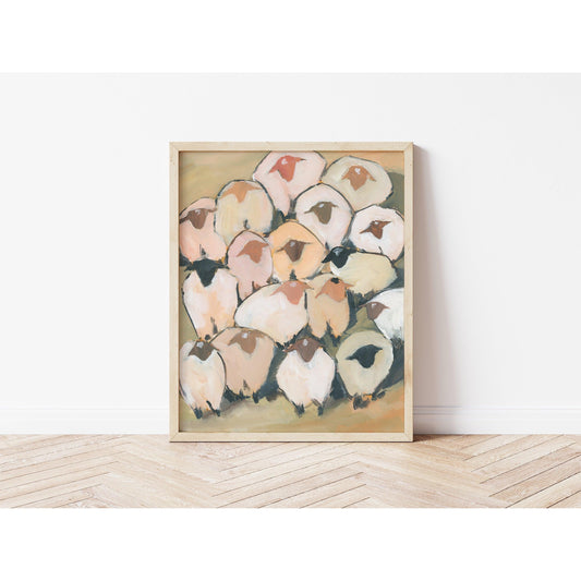 Modern Christian Art | Sheep of God Acrylic Painting