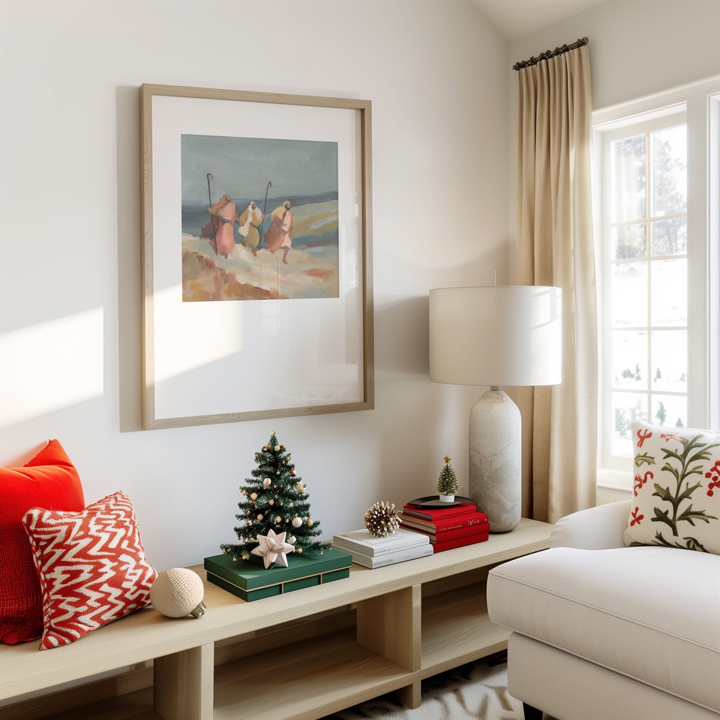 Christian Christmas Wall Art — The Running Shepherds | Don't Walk-Run