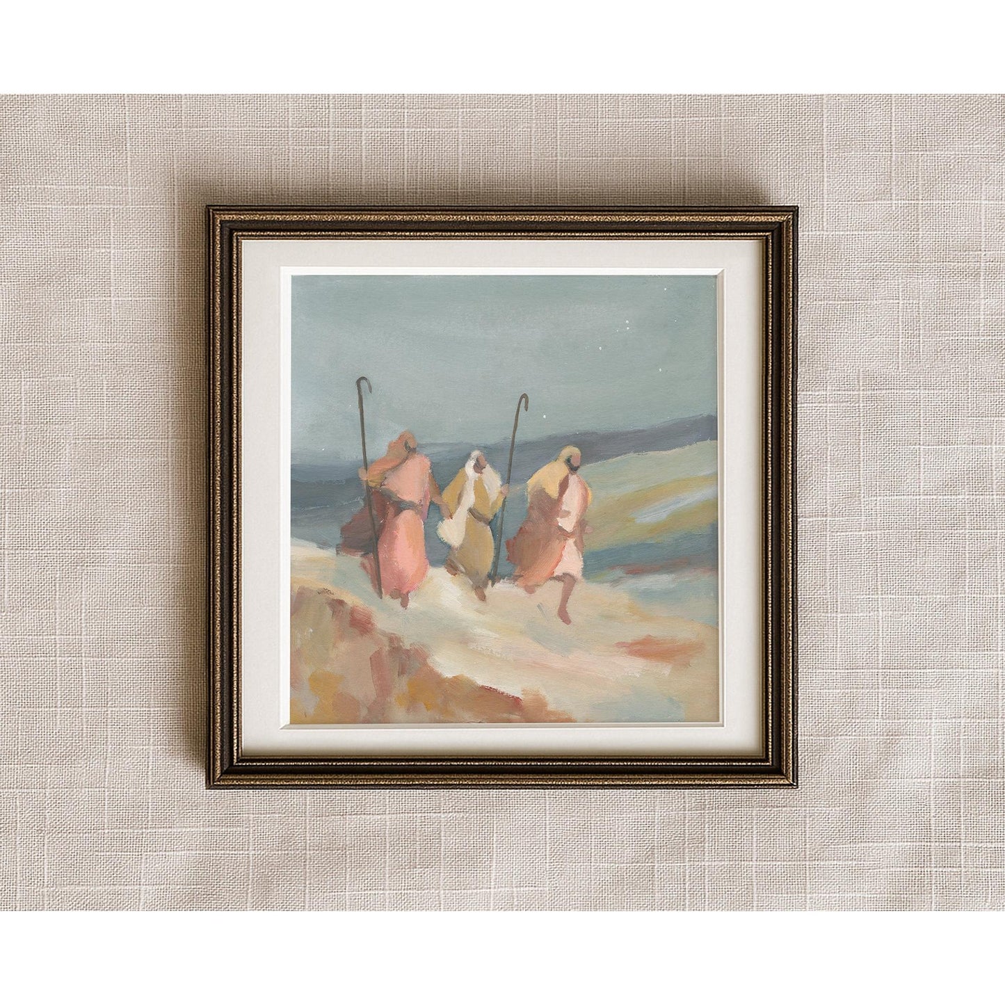 Christian Christmas Wall Art — The Running Shepherds | Don't Walk-Run