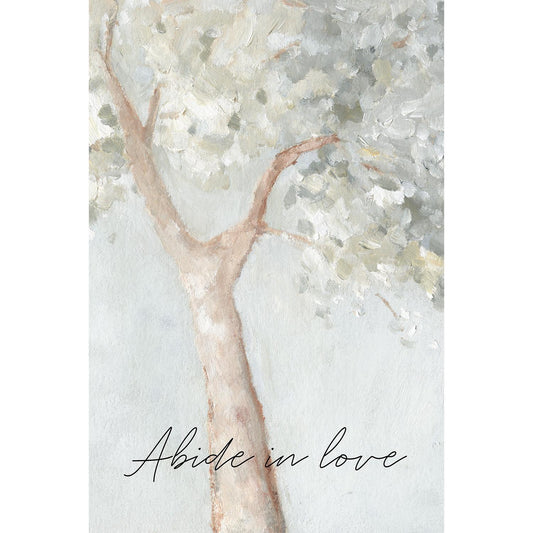 Christian Wall Art | Vintage Scripture Decor – “Abide in Love”