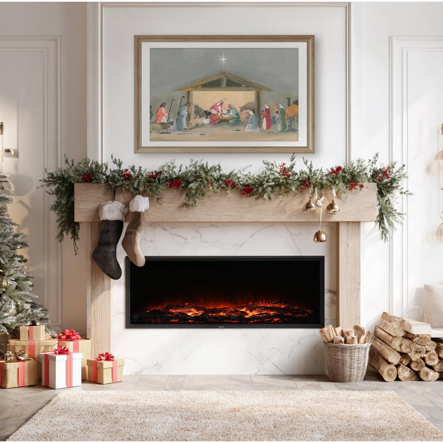 Nativity Wall Art — O Holy Night | Christian Christmas Gift & Holiday Décor