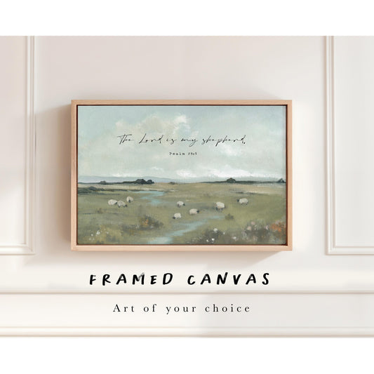 Christian Wall Art with Floating Frame – Custom Canvas Print