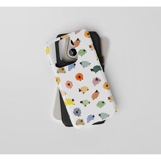 "His Sheep" Phone Case – Watercolor colorful Sheep Design