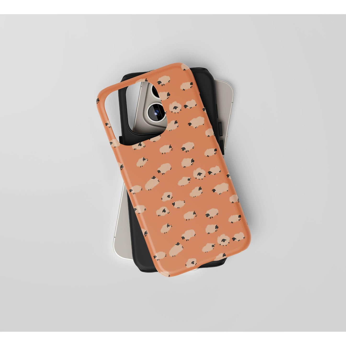 "Sheep" Phone Case - Sandstone Orange