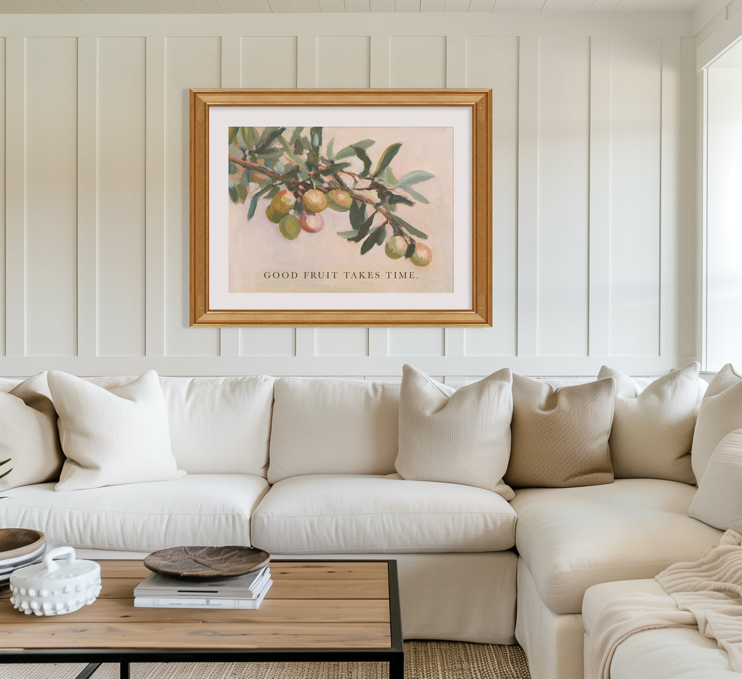 Vintage Gold Frame Christian Wall Art – Plein Air Gold Vintage Frame