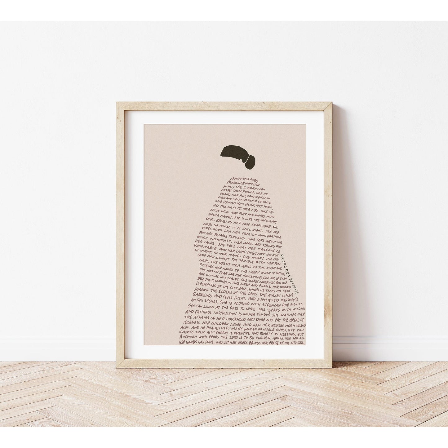 Proverbs 31 — Bible Verse Wall Art of Godly Womanhood in Scripture Design