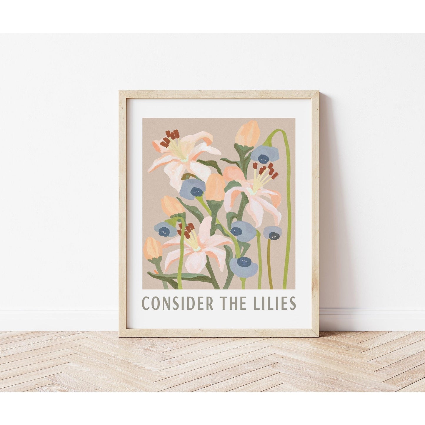 Scripture Inspired Art CONSIDER THE LILIES II