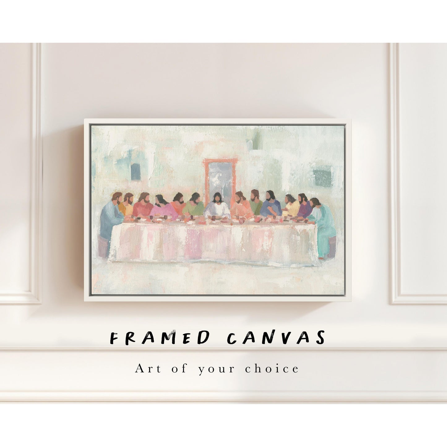 Christian Wall Art with Floating Frame – Custom Canvas Print