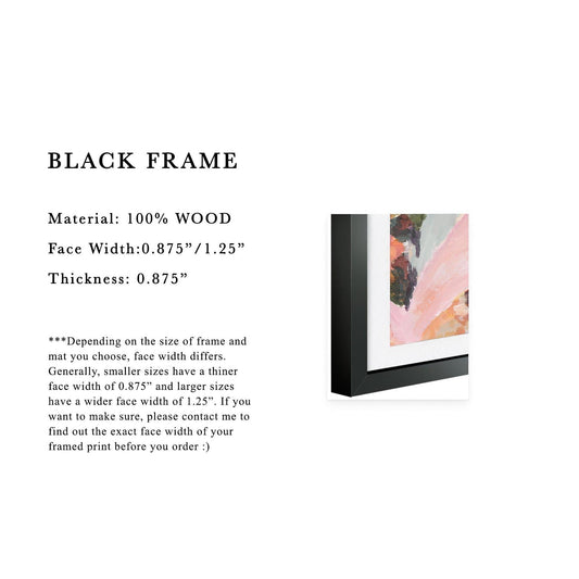 BLACK Framed Paper Prints